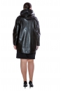 Женская кожаная куртка из натуральной кожи с капюшоном 8011612-3