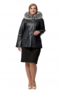 Женская кожаная куртка из натуральной кожи с капюшоном, отделка блюфрост 8017325-2