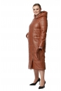 Женское кожаное пальто из натуральной кожи с капюшоном 8019294-2
