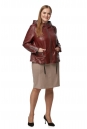 Женская кожаная куртка из натуральной кожи с капюшоном 8021008-2