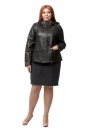 Женская кожаная куртка из натуральной кожи с капюшоном 8021422-2