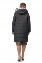 Женское пальто из текстиля с капюшоном 8021480-3