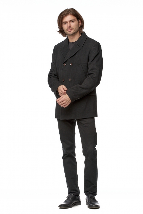 Куртка мужская из текстиля с воротником 8021551
