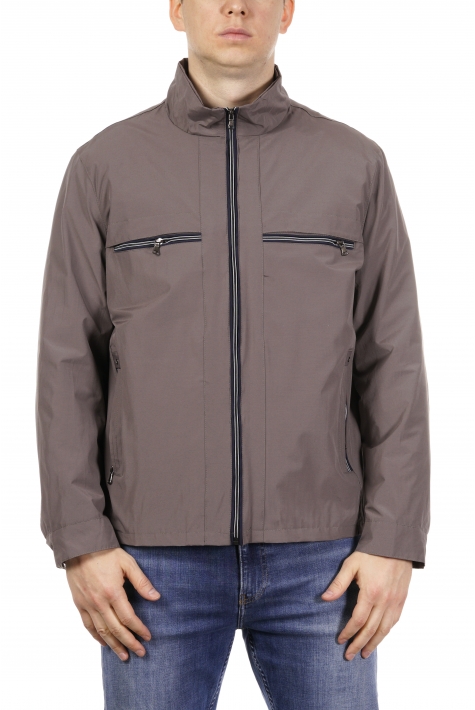 Куртка мужская из текстиля с воротником 8021583