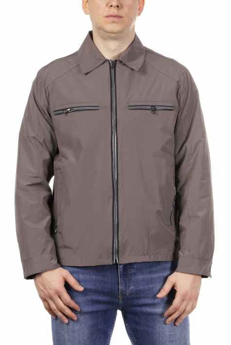 Куртка мужская из текстиля с воротником 8021591