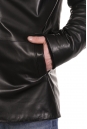 Мужская кожаная куртка из натуральной кожи на меху с воротником, отделка норка 8022673-8