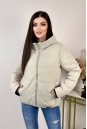 Куртка женская из текстиля с капюшоном 8023997-2