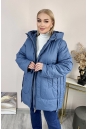 Женское пальто из текстиля с капюшоном 8024079-3